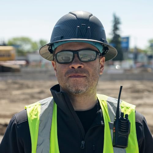 Klein Tools 60539 Safety Glasses, Professional PPE Protective Eyewear, Full Frame, Scratch Resistant and Anti-Fog, Polarized Lens - style: Polarized Lens