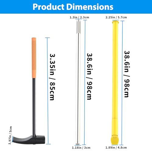 Tire Hammer Tire Bead Breaker with 46.3" Tire Bead Breaker | Tire Hammer with Length Heavy Duty Steel Tire Bead Breaker, Tire Iron Tool for Tire Changing Tool Tire Changer Kit