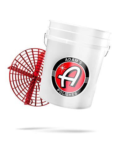 Adam's Polishes Wash Bucket (5 Gallon Bucket + Grit Guard) - Car Detailing Tool for Car Washing & Garage Storage | Stores Car Wash Soap, Foam Cannon, Foam Gun, Microfiber Towels & More - size: 5 Gallon Bucket + Grit Guard