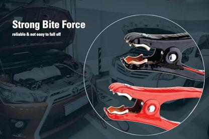 Justin Case Super Heavy-Duty Jumper Cables for Car, Includes 6 Gauge Wire Conductor 16' Car Jumper Cables & 365 Days of Roadside Assistance - size: 16ft 6ga