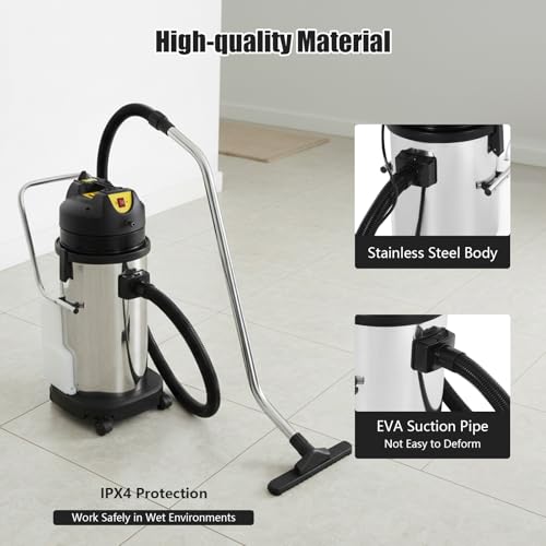 40L/11Gal Commercial Carpet Cleaner Machine, 6-in-1 with Dual Motors | Professional Heavy-Duty Floor Cleaner for Home & Commercial, Upholstery & Hard Floor (2-Parcel Ship)
