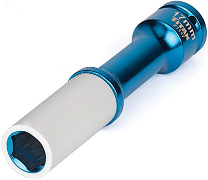 Titan 21117 1/2-Inch Drive x 17mm Non-marring Impact Extra-Long Lug Nut Socket - size: XL 17mm