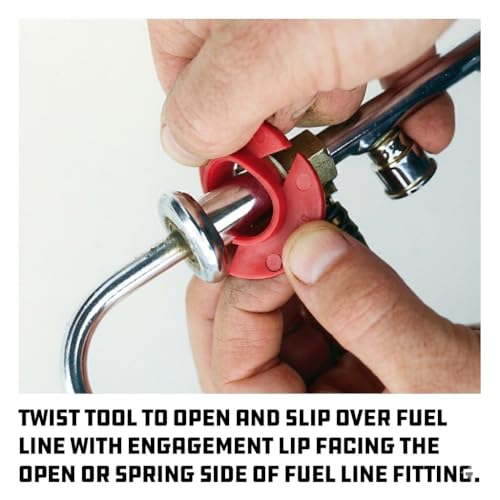 Powerbuilt 6 Piece A/C and Fuel Line Disconnect Set, 5/16" 3/8" 1/2" 5/8" 3/4" 7/8", For Quick and Easy Separation of Fuel, A/C and Automatic Transmission Line Quick-Disconnect Fittings - 648424
