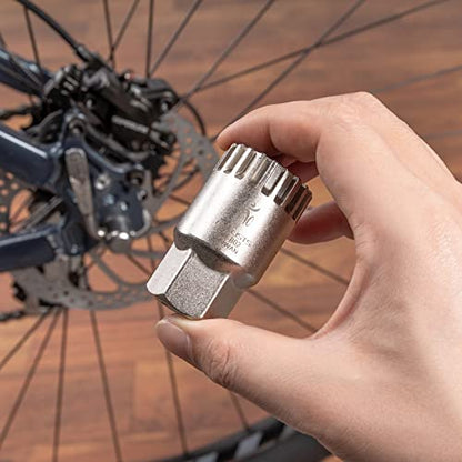Bike Bicycle Bottom Bracket Removal Sleeve Tool Compatible With Standard 20-Tooth Cartridge Type Bottom and Shimano, Octalink, ISIS Splined Bottom Brackets (CT-B02) - style: CT-B02