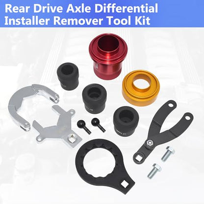 Rear Drive Axle Differential Installer Remover Tool Kit | Compatible with BMW M2 M3 M4 E70 E71 E82 E90 E91 F12 F13 X3 7 Series Replace 335040 335050 335060 with 27/34/37 Teeth Socket - size: 13pcs