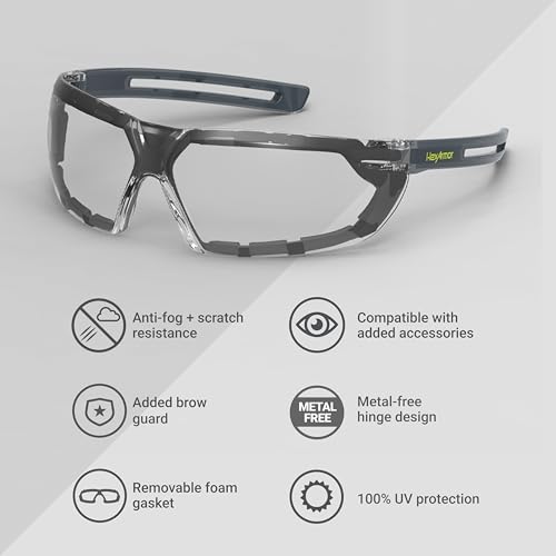 HexArmor LT400G Safety Glasses - color: Clear / Trushield-2sf