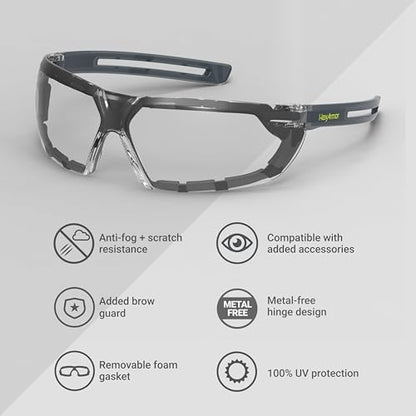 HexArmor LT400G Safety Glasses - color: Clear / Trushield-2sf