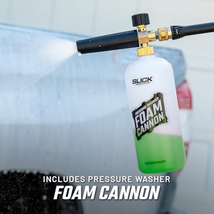 Slick Products Off-Road Wash (64 oz.) + Pressure Washer Foam Cannon Bundle – Super Concentrated ATV, UTV, Dirt Bike, Jeep & Truck Wash Foam Shampoo for Heavy Mud and Dirt - color: Off-Road Wash