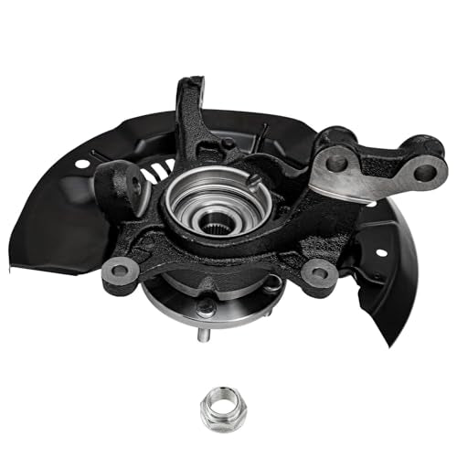 Detroit Axle - FWD Front Steering Knuckles & Wheel Hub Bearings + Struts w/Coil Spring Replacement for 2011-2014 Toyota Sienna 3.5L - size: 4QU48683/ Big strut kit
