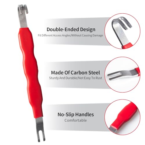 4 Pieces Electrical Disconnect Pliers for Cars, Automotive Electrical Plug Connector Disconnect Tool and Connector Separator and Hose Clamp Pliers - style: Electrical Disconnect Pliers Set 5