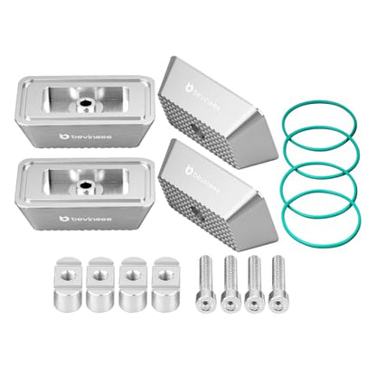 Bevinsee Jack Pad Aluminum Compatible with 3 Series E46 1999-2006, X3 Series E83 2004-2010, Z4 Series E85 E86 2004-2008, E89 2009-2016, Replaced 51718268885 Silver - color: Silver