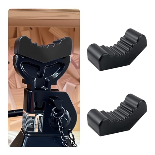 2 Pack Heavy Duty 6 Ton Jack Stands Pads,High Density Rubber Floor Jack Pad with Grooved Surface for Secure Lifting,Universal Jacks Pads for Floor Jacks for Cars SUVs
