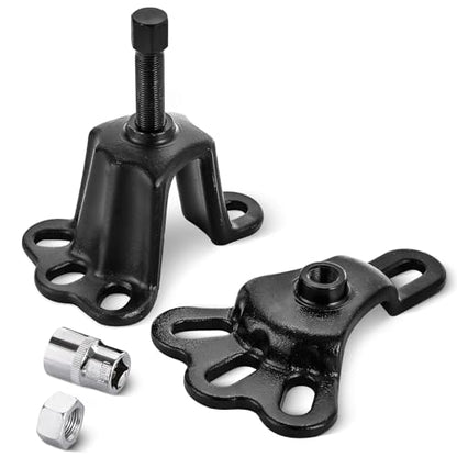 NYXOVA Universal Front & Rear Wheel Hub Puller Set – Flange Type Axle Remover Tool with 5/8" x 18 Forcing Bolt, Fits 3-3/4" to 5-1/2" IDs for Automotive & Truck Repair