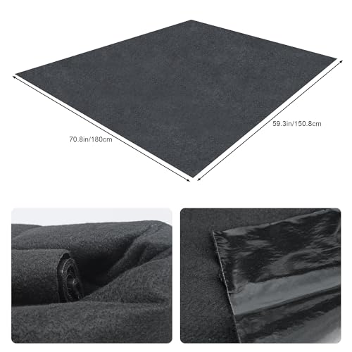60" x 72" Oil Spill Mat - Garage Floor Mats for Under Car - Waterproof, Absorbent, Reusable, Washable, Protects Garage Floors or Driveways, Durable
