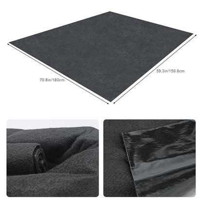 60" x 72" Oil Spill Mat - Garage Floor Mats for Under Car - Waterproof, Absorbent, Reusable, Washable, Protects Garage Floors or Driveways, Durable