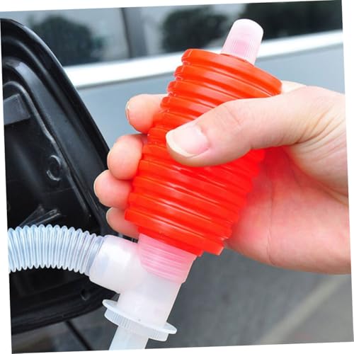 Levemolo Manual Oil Pump Kit 2 Siphon Hoses for Gasoline Oil Change Accessories Hand Siphon Pump for Car Fuel Transfer Sucker Pumping Pipe for Garage Maintenance