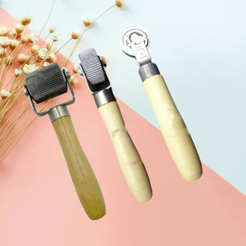 BETOOKY 3pcs Car Tire Repair Roller Tool with High Wear Resistance and High Temperature Resistance, Plastic and Metal Compacting Roller for Auto Tire Repair and Motorcycle Use