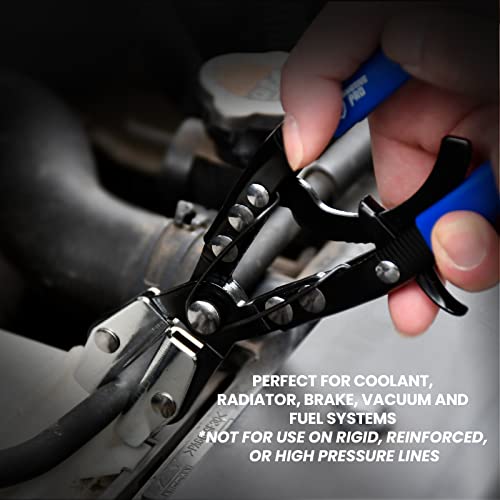 SMOTIVEPRO 3PCS Hose Pinch Off Pliers Set with Ratchet Lock, 8"/10"/12" | Carbon Steel Hose Clamp Pliers, 1.65" Max Opening, Secure Clamping Without Hose Damage, For Radiator, Coolant & Fuel Lines - size: 3pcs Hose Pinch Pliers Set