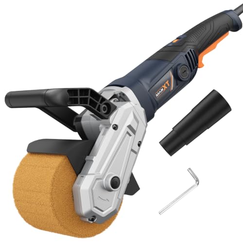 MAXXT 1300W Surface Conditioning Tool, 6 Fixed Speed 900-3700 RPM Handheld Burnishing Tool & sander, Electric Polishing Machine with Power Polishers & Buffers for Metal & Wood (1 Wheel Included) - size: R7404