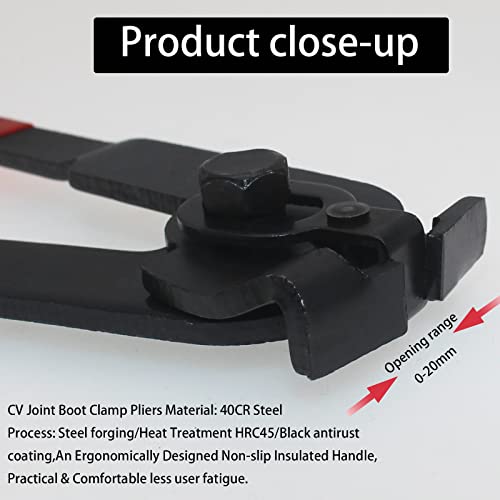 CV Boot Clamp Tool 22PCS CV Boot Plier For UTV Car Maintenance | CV Boot Clamp Pliers 22-Piece CV Joint Boot Clamp Tool Kit