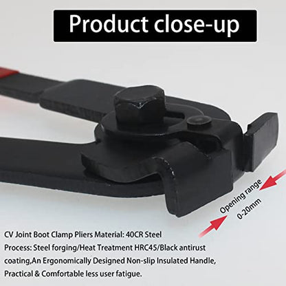 CV Boot Clamp Tool 22PCS CV Boot Plier For UTV Car Maintenance | CV Boot Clamp Pliers 22-Piece CV Joint Boot Clamp Tool Kit