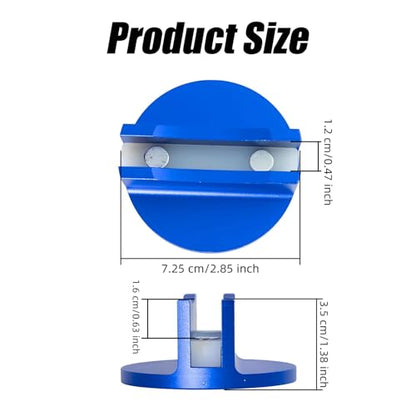 Aluminum Magnetic Jack Pad, 0.47 '' Slotted Jack Pinch Weld Adapter for Car, Universal Car Accessories for Most Automotive Repair (Blue)
