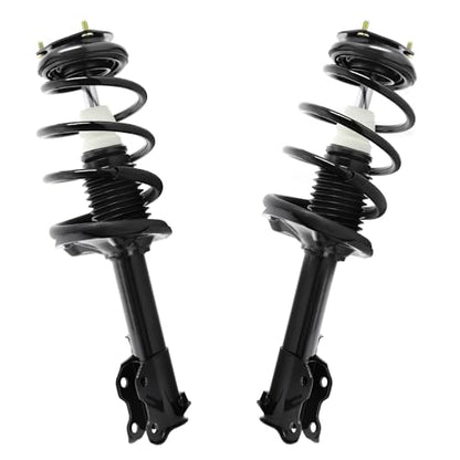 Detroit Axle - Front Struts for 2000 2001 Nissan Sentra [Except SE Model], Struts with Coil Spring Assembly Replacement - size: 11575_11576/Pair