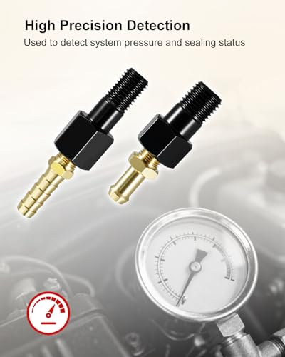 Fuel System Test Fitting Adapter Kit Fit for 5.9L Cummins Diesel 9011 9012 9013 9014, High Pressure Leak Detection Tool Set
