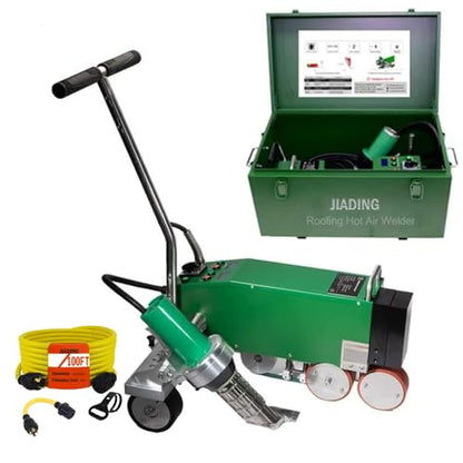 Hot Air Plastic Welder Welder Machine, Welding Roofing TPO PVC membrane with Hot Air Welding Gun Roof Waterproofing - color: Welder With 100ft Extension Cable