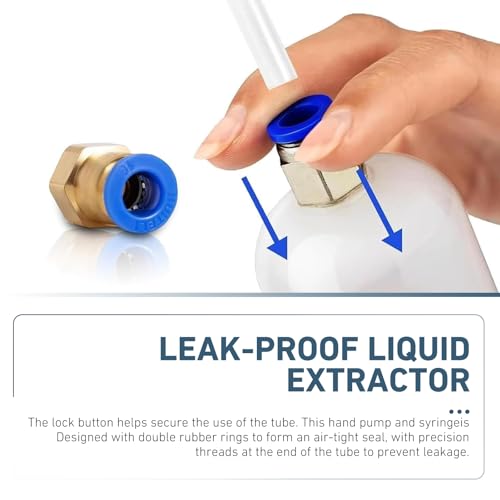 Automotive Fluid Extractor Pump, 200cc Oil Syringe Transfer Tool | Manual Fluid Extractor Pump, 200cc Oil Syringe Suction Tool, Transfer Gear Brake Power Steering Fluid, Automotive Siphon