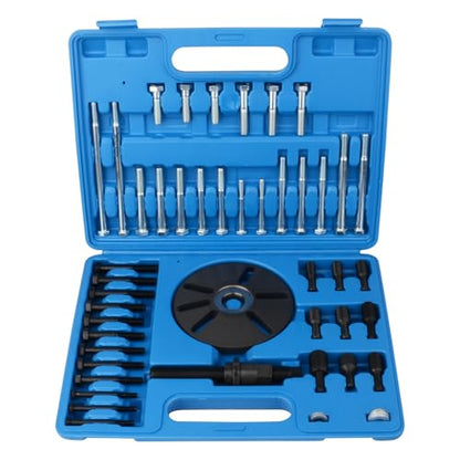 DAYUAN Harmonic Balancer Puller Removal & Installation Tool Kit | Flywheel & Crankshaft Pulley Removal, Steering Wheel Pulling, Metric & SAE Bolts，Heavy-Duty Steel