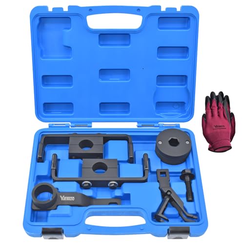 Engine Timing Tool Kit 303-557 6477 with Valve Spring Compressor Tool | Compatible with Ford 4.6L 5.4L 6.8L 2-Valve and 4-Valve Engine, 6 Pcs Camshaft Holding Crankshaft Camshaft Positioning Tool - size: 6PCS