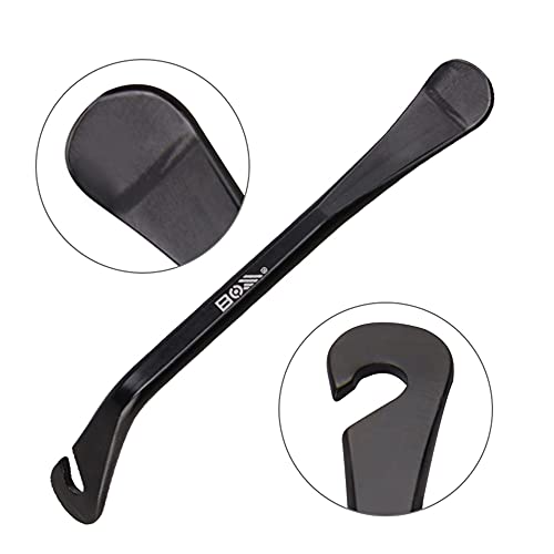 3Pcs Tire Levers, 4.3 inches Carbon Steel Portable Tire Repair Changing Tool Set Lever Tyre Spoon Bike Tube Repair Kit for Remove Replace Road Mountain