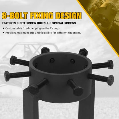 3.75 Inch CV Axle Shaft Puller Tool Kit with Slide Hammer, Heavy Duty CV Axle Removal Tool for Cars (with Slide Hammer) - size: with Slide Hammer