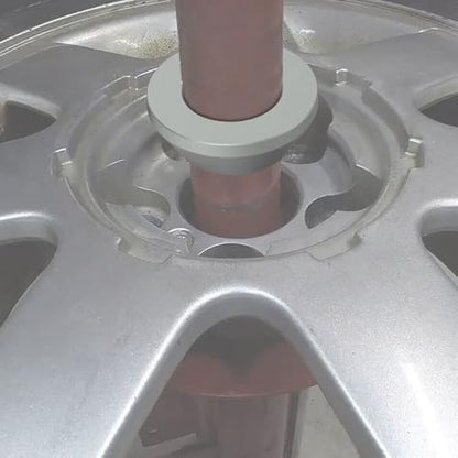 Centering Cone, Aluminum Alloy Wheel Balancer Hold Down Cone, Universal Non-Scratch Tire Repair Adapter for Car Truck RV SUV, Silver Tone Metal