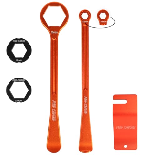 10MM/0.39'' 13MM/0.51'' 22MM/0.87'' 27MM/1.06'' 32MM/1.26''Tire Iron Lever Tool Spoon Motorcycle Tire Change Kit Wrench Set Tire Repair Tool for European Bike XC SX XC EXCF - color: 13mm--orange