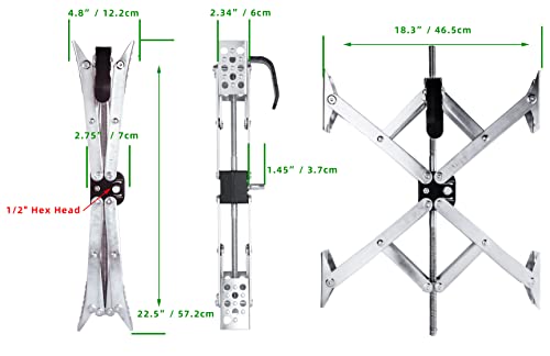 X-Shaped RV Stabilizer XL Wheel Chock (Allow Drill Adjust) with Lock Dual Axel RV Travel Trailer Camper Tire While Camping -1 Pack - size: XL-1 Pack