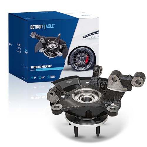 Detroit Axle - Front Left Steering Knuckle for 2011-2014 Ford Edge 2011-2015 Lincoln MKX, Driver Side Steering Knuckle & Wheel Bearing Hub Assembly 2012 2013 Replacement - size: KA057/Kit