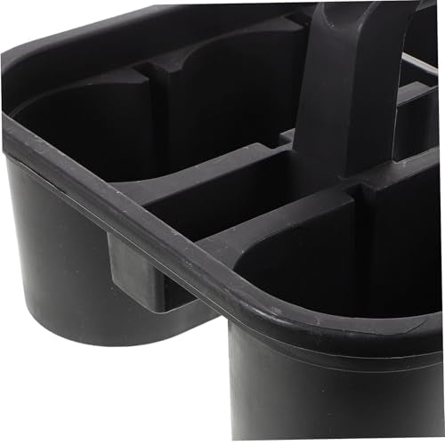 OUNONA Multi-compartment Cleaning Supplies Organizer Basket with Handle Durable Portable Plastic Tote for Car Cleaning Tools Art Supplies Makeup Bathroom Storage