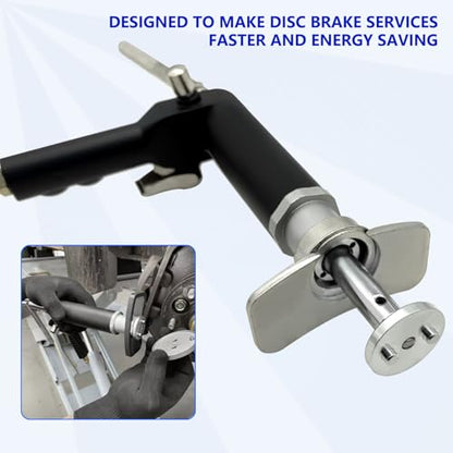 ZKTOOL Air Powered Brake Piston Wind Back Tool, Pneumatic Brake Caliper Piston Compressor Tool, Brake Pump Adjusting Tool.