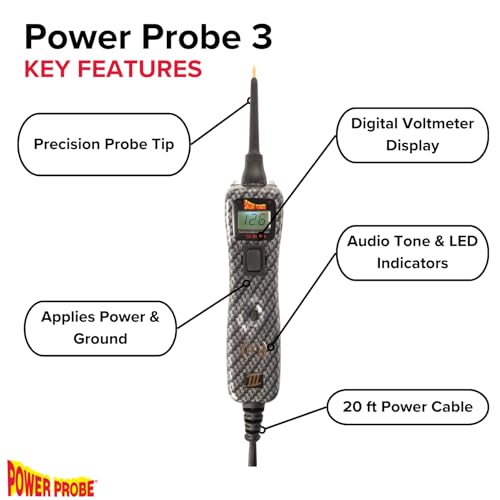 Power Probe 3 Circuit Tester, Supplies Power & Ground (PP3CSCARB) - color: Carb - Limited Edition