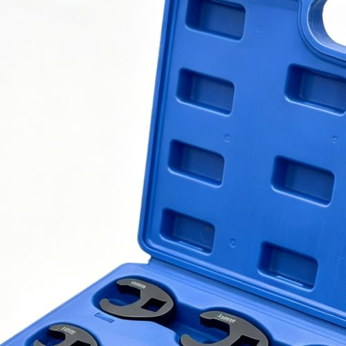15 Piece Flare Nut Crowfoot Wrench Set for Vehicle Maintenances | Stainless Steel Construction Covers 8 To 24mm Flare Nuts Suitable Vehicle Garage Workshop And Industrial Applications Daily