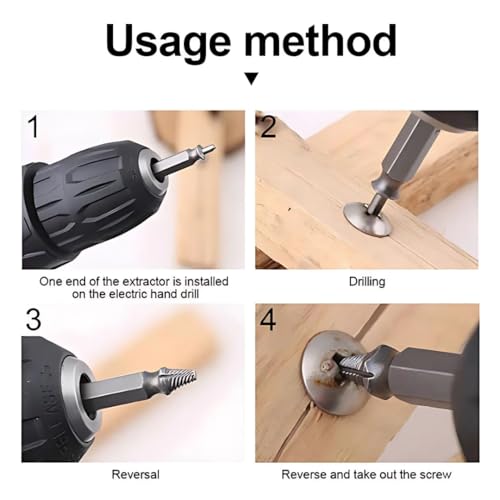 Damaged Screw Extractor Kit The Perfect Father’s Gift from Wife, Daughter or Son A Practical Tool Set for Removing Rusty, Stripped, or Broken Hardware Ideal Gift for Men and DIY Enthusiasts