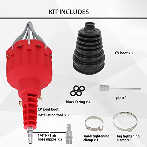 ReluxGo Automotive Universal Pneumatic CV Joint Boot Installation Tool CV Boot Expander Rod Spreader Installation Removal Tool Kit Compatible with Audi, BMW,Mercedes, UTV, ATV