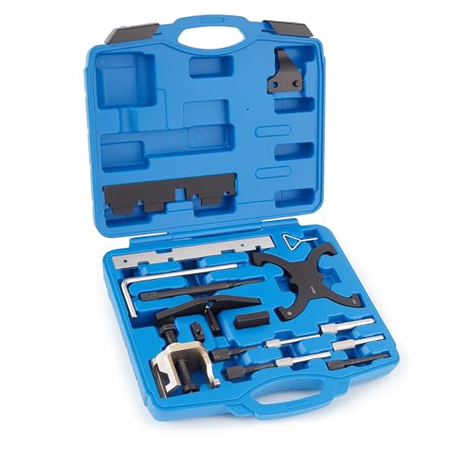 18PCS Engine Camshaft Timing Tool Kit, 303-1097 303-1552 303-1550 | Compatible with Ford Fiesta Focus Volvo 1.25 1.4 1.6 1.8 2.0 Di/TDCi/TDDi ECOBOOST 1.6 Ti-VCT 1.5/1.6 VVT 2.3L 2.5L