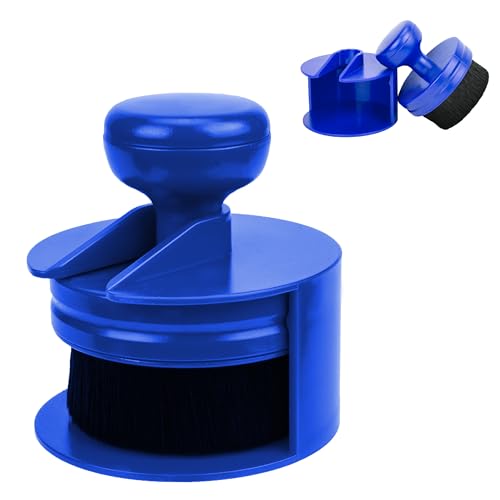 Tire Shine Applicator Brush, Tire Shine Brushes, Tire Dressing Brush Applicator with Seal Cover, Tire Brush for Car Detailing, Tire Gel Applicator, High Density Detail Factory Tire Brush (Blue) - color: Blue
