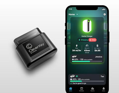 CleverCharge CleverKey Vehicle Interface Device; CK-111A - for use Level 2 EV Chargers, OBD2 Port Installation, Bluetooth and Wi-Fi Enabled, FCC Compliant - size: CleverKey