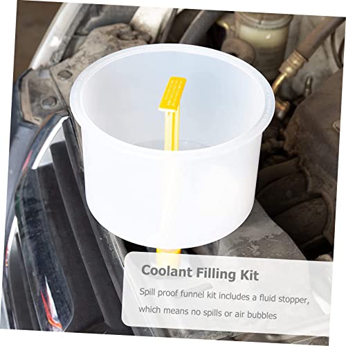 OUNONA Safe Materials Radiator Filling Funnel Kit No-Spill Coolant Filling Tool for Easy Use