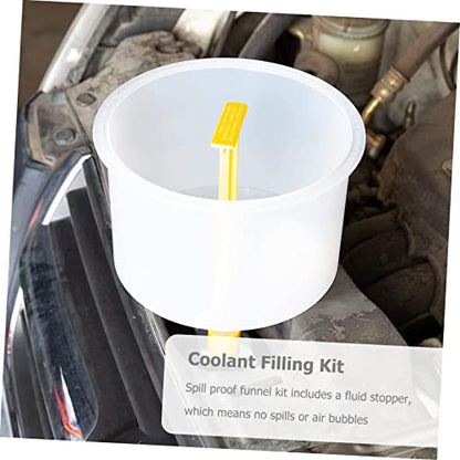 OUNONA Safe Materials Radiator Filling Funnel Kit No-Spill Coolant Filling Tool for Easy Use