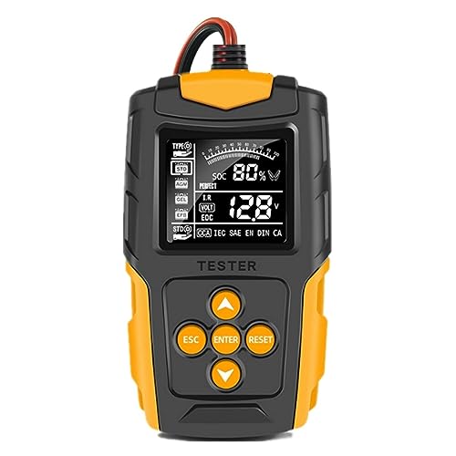 12V 24V LCD Digital Car Battery Tester Automotive Cranking Charging Test Analyzer CCA Internal Resistance Measuring Instrument Fast Accurate Detection